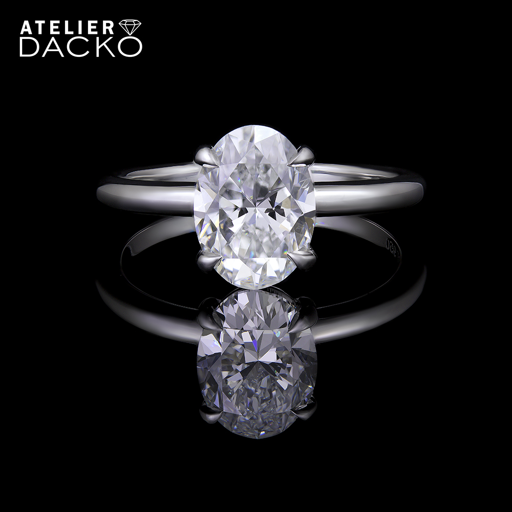 2.0 Ct Oval Solitaire Ring