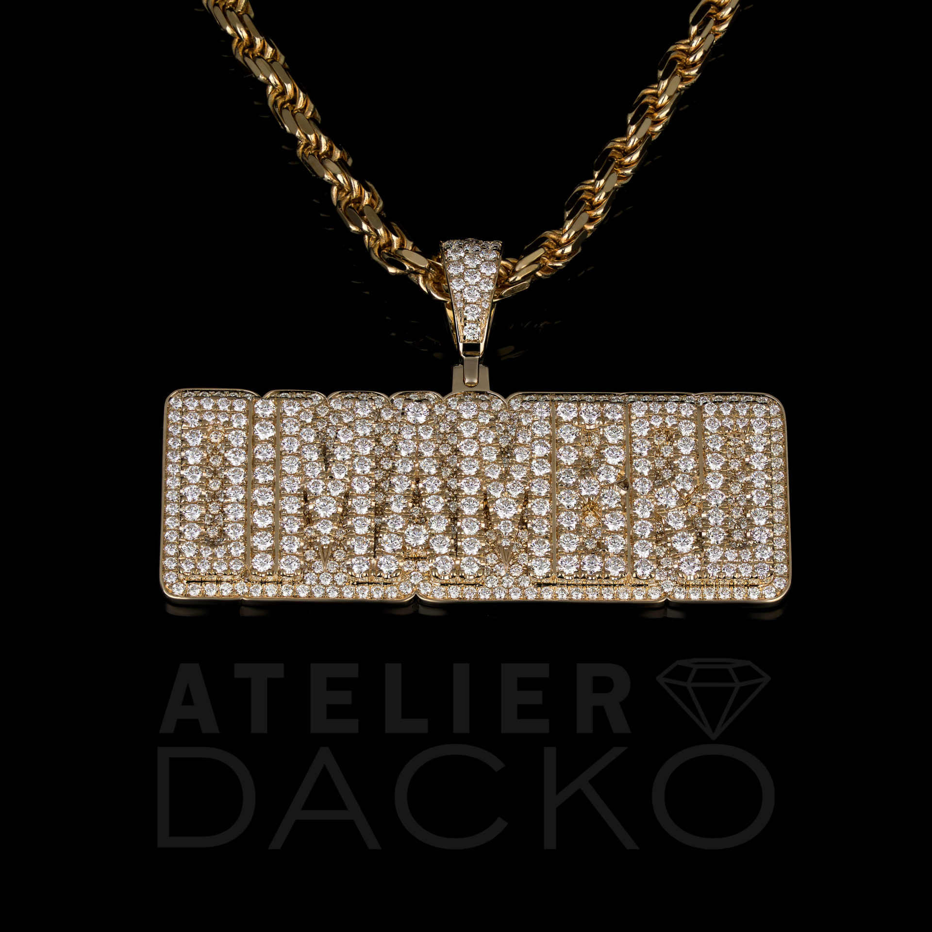 AD040 - Iced Out DIMAMBRO Pendant - 1