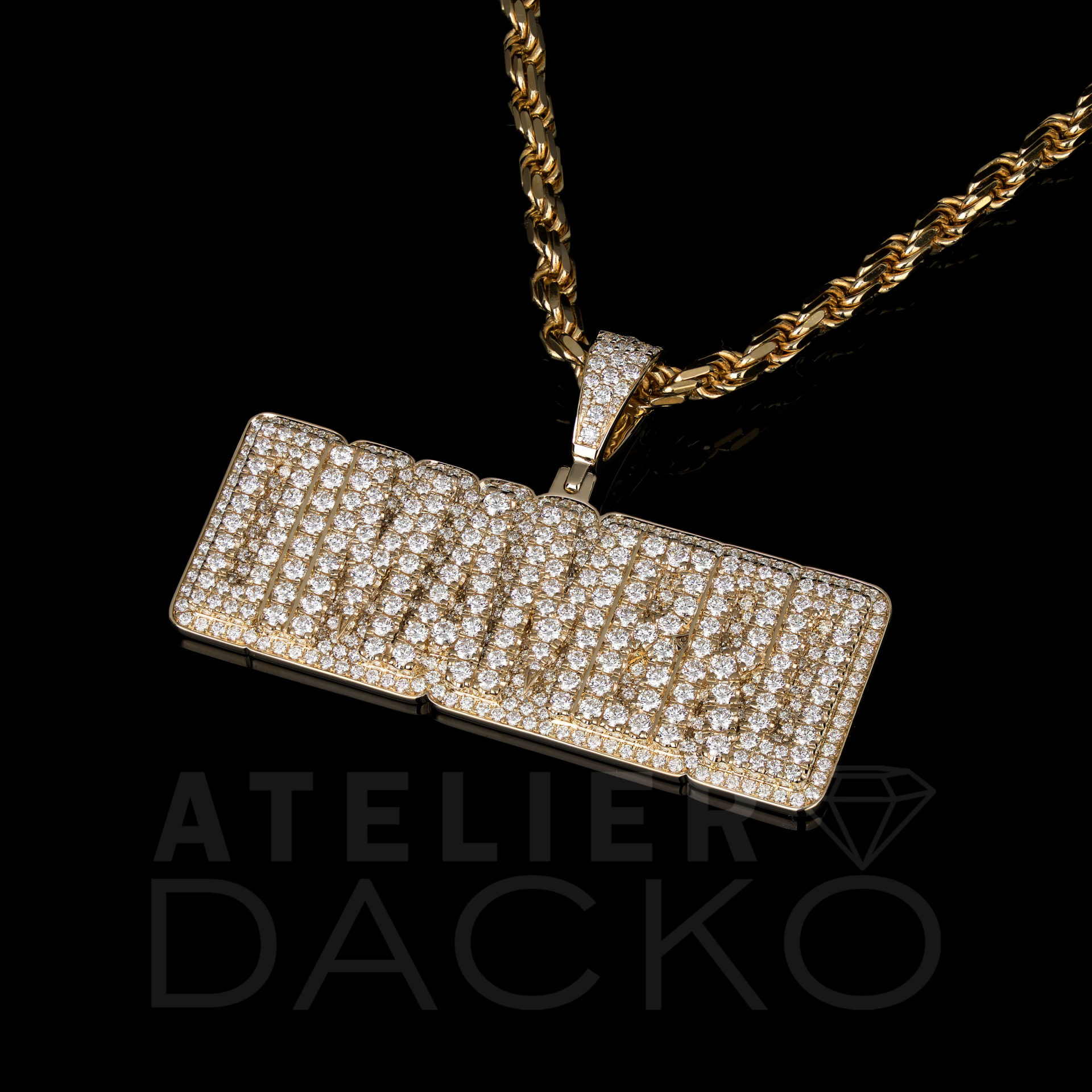 AD040 - Iced Out DIMAMBRO Pendant - 2