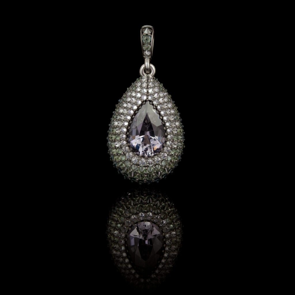 Front Facing 3 CT Prickly Pear Pendant